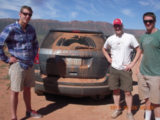 Onion Creek drive - Colorado guys at fork in road (as far as I went)