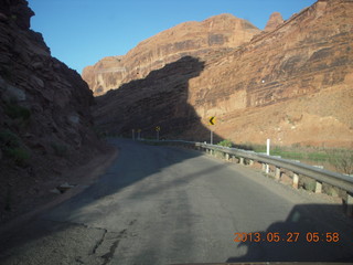 funky speed-limit sign on Meteor Crater Road