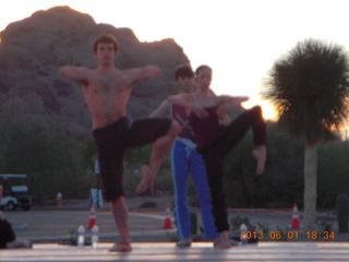 Negrito work party - picking up rocks