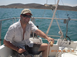 Sean's new boat - Kristina II - Sean sailing
