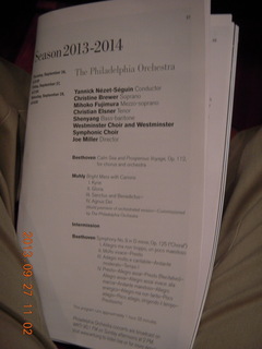 Philadelphia Orchestra Beethoven No. 9 program