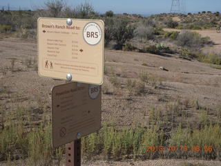 Brown's Ranch run - sign