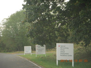 old Bell Labs building in Holmdel - signs