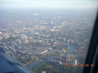 route map from Phoenix to London