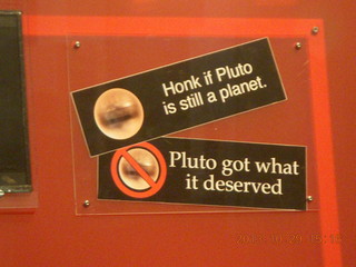 30 8ev. London Science Museum - Pluto controversy