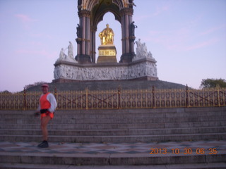 London run - Adam at Albert memorial