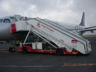 flight to Nairobi display