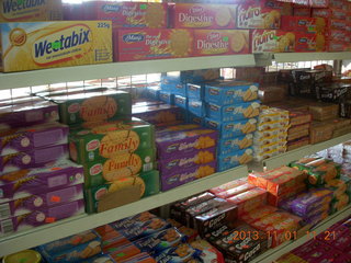 Uganda - drive north to Chobe Sarari Lodge - local store selection