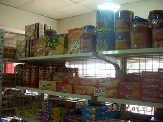 Uganda - drive north to Chobe Sarari Lodge - local store selection