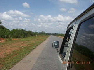 Uganda - drive north to Chobe Sarari Lodge - local store selection