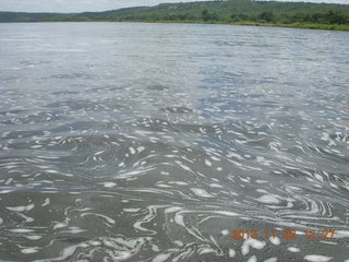 Uganda - Murcheson Falls National Park boat ride - fractal style water