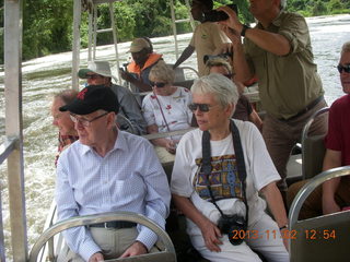 220 8f2. Uganda - Murcheson Falls National Park boat ride - Brian and Hazel