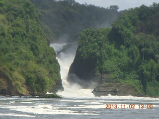 Uganda - Murcheson Falls National Park boat ride - the falls