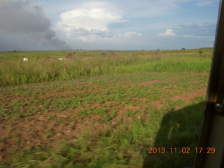 Uganda - bus ride back to Chobe Safari Resort - elephants