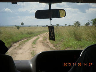 Uganda - Chobe Safari Lodge - airplane at the airstrip