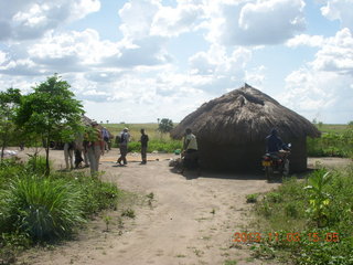Uganda - eclipse site - our host's hut home