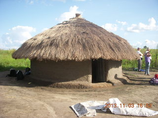 Uganda - eclipse site - host's hut home