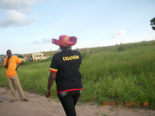 Uganda - eclipse site - one of our traveling hosts