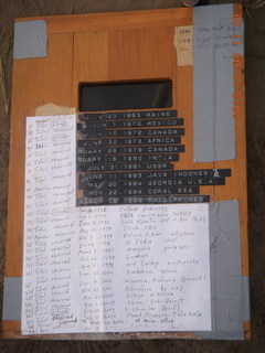 Uganda - eclipse site - Bill S eclipse board