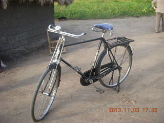 Uganda - eclipse site - bicycle