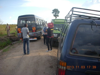 Uganda - eclipse site - leaving