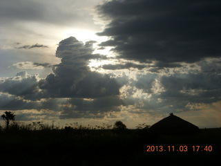 Uganda - eclipse site - clouds