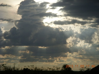 Uganda - eclipse site - clouds