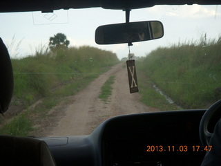 Uganda - eclipse site - our hosts' hut home