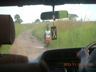 Uganda - eclipse site - leaving