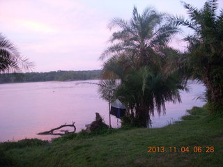 Uganda - Chobe Sarafi Lodge - after-eclipse drink server