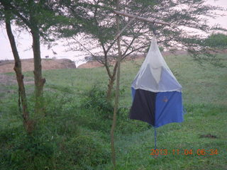 Uganda - Chobe Sarafi Lodge - after-eclipse drink server