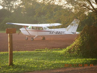 Uganda - Chobe Sarafi Lodge - after-eclipse drink server