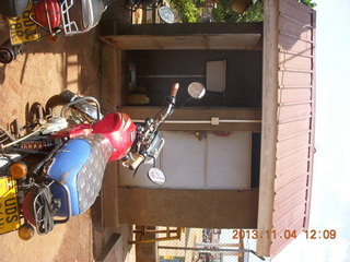 62 8f4. Uganda - drive to chimpanzee park - outhouses