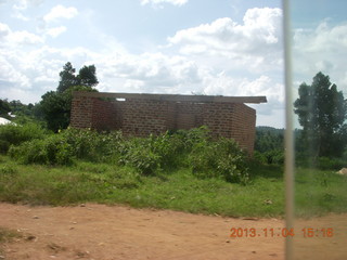 Uganda - drive to chimpanzee park - lunch - Nick and a kid