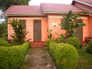 3 8f5. Uganda - farm resort - our room from the outside