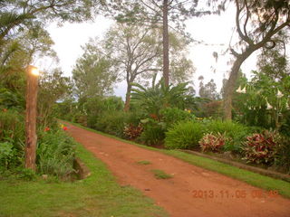 Uganda - farm resort - camp fire from last night