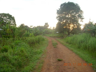 Uganda - farm resort - camp fire from last night