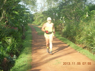 2088 8f5. Uganda - farm resort run - Adam running