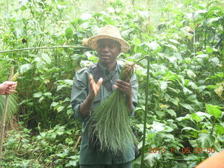 Uganda - farm resort - walk in the forest - Robert