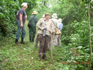 Uganda - farm resort - walk in the forest