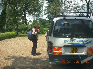 Uganda - farm resort - walk in the forest