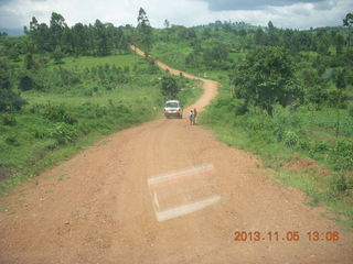 Uganda - farm resort - walk in the forest