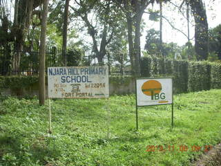 Uganda - Tooro Botanical Garden sign