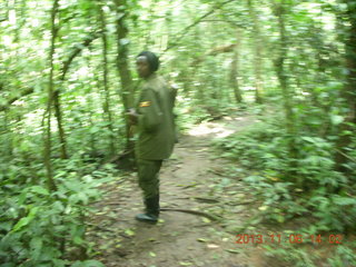 Uganda - Primate Lodge Kabile chimpanzee park - our guide