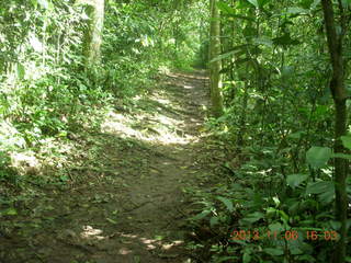 Uganda - Primate Lodge Kabile chimpanzee park - elephant footprint water hole