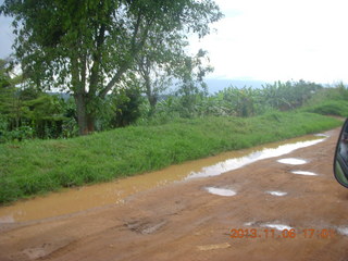 Uganda - drive back from chimpanzee park