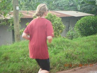 Uganda - drive back from chimpanzee park - another runner