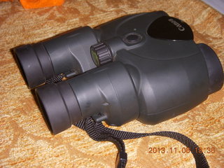 my Canon image-stabilizing binoculars