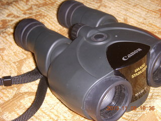 my Canon image-stabilizing binoculars