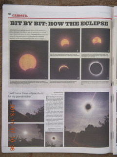 Uganda - drive back to Kampala - Daily Monitor newspaper on the eclipse